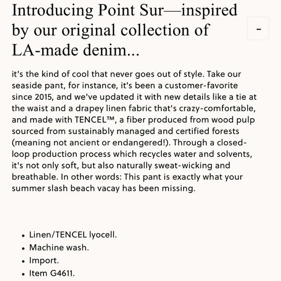 J. Crew Point Sur Seaside Pant in Linen Lyocell Blend - Size 10 - Picture 8 of 8